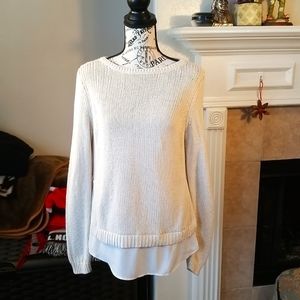 Loft Cotton Sweater Medium